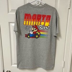 Mario Kart Racing Heather Gray Short Sleeve Shirt